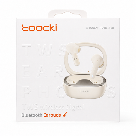 Toocki TWS Gaming Bluetooth 5.3 Earbuds with LED Display Case
