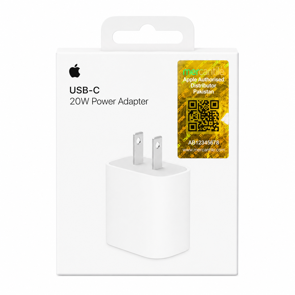Apple 20W USB-C Power Adapter (Mercantile Pakistan) – Original Fast Charger for iPhone & iPad