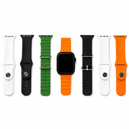 Max 406 Series 11 Smart Watch with 7 Interchangeable Straps | Bluetooth Calling Fitness Smartwatch