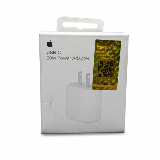 Apple 20W USB-C Power Adapter (Mercantile Pakistan) – Original Fast Charger for iPhone & iPad