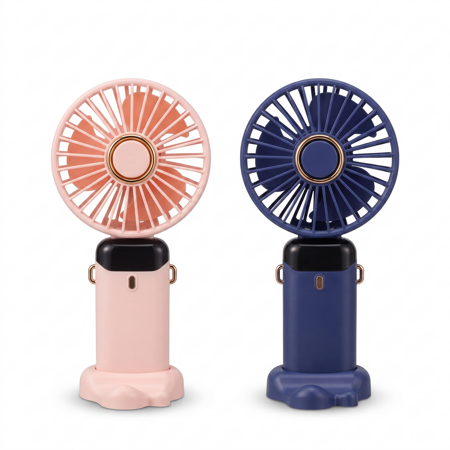 Mini USB Rechargeable Handheld Fan with 3 Speed Levels & Desktop Stand
