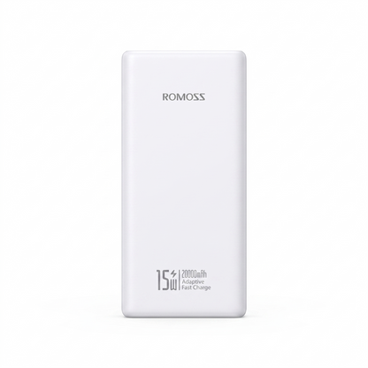 ROMOSS 20000mAh 15W Fast Charging Power Bank.