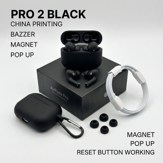 AirPods Pro 2 Wireless Bluetooth Earbuds with Deep Bass, Noise Reduction & Type-C Charging Case