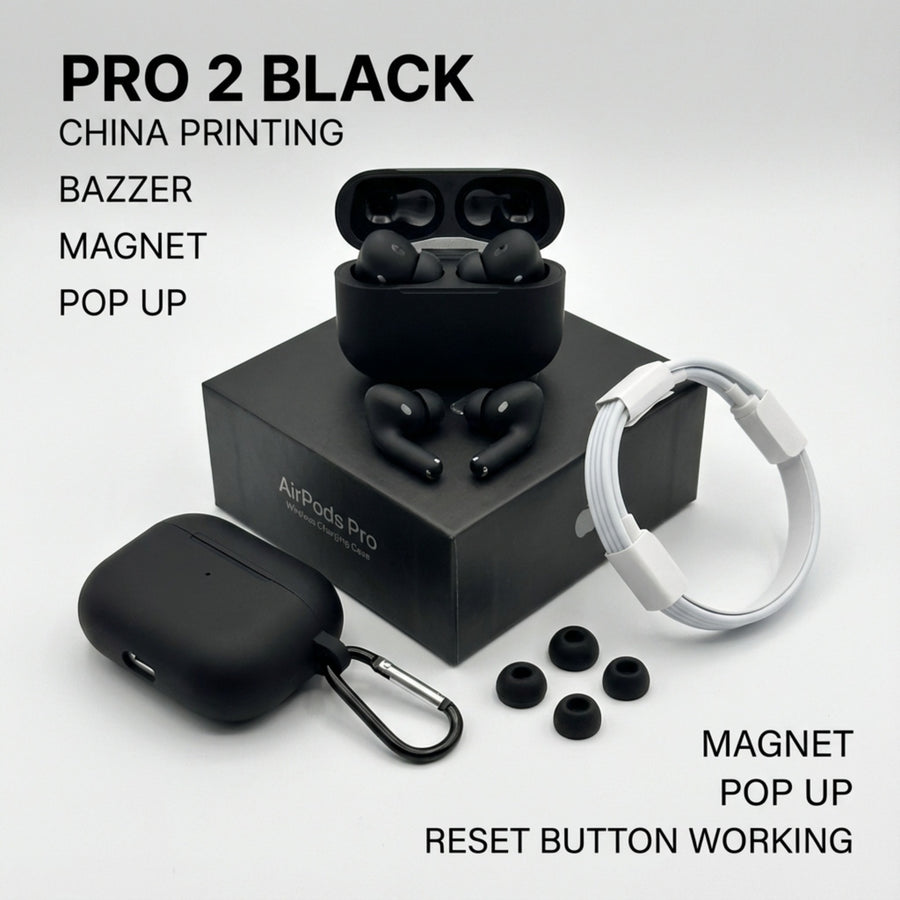 AirPods Pro 2 Wireless Bluetooth Earbuds with Deep Bass, Noise Reduction & Type-C Charging Case