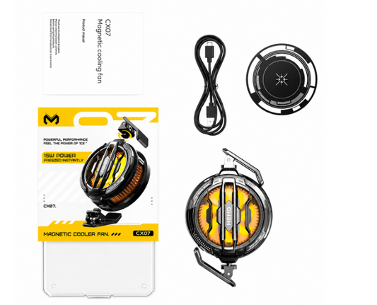 CX07 Magnetic Mobile Cooling Fan – 15W Gaming Phone Cooler