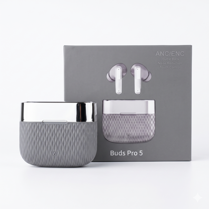 AirPods Pro 5 Wireless Earbuds – ANC/ENC Noise Cancellation, Bluetooth 5.4 & Type-C Charging