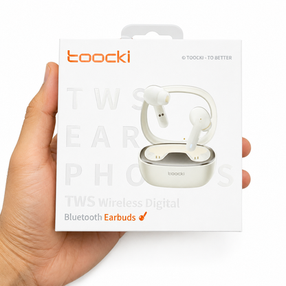 Toocki TWS Gaming Bluetooth 5.3 Earbuds with LED Display Case